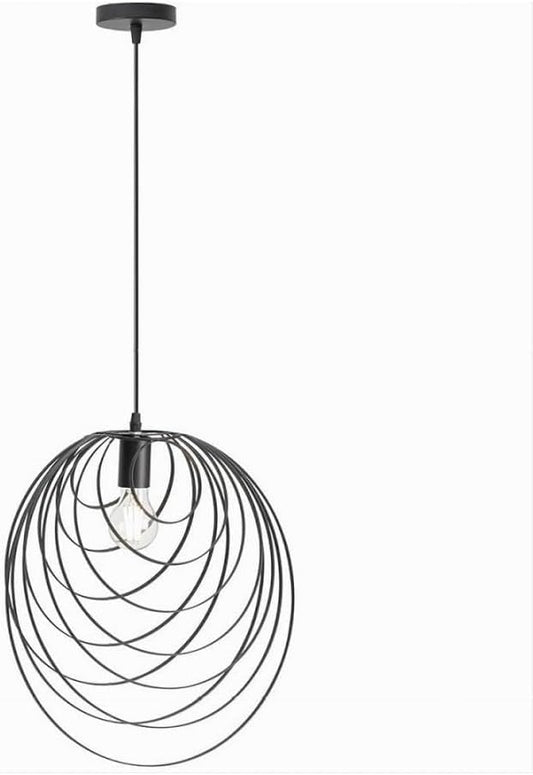 Lampadario A Sospensione Nero E27 Lampada Geometrica da Soffitto Decorativa B86