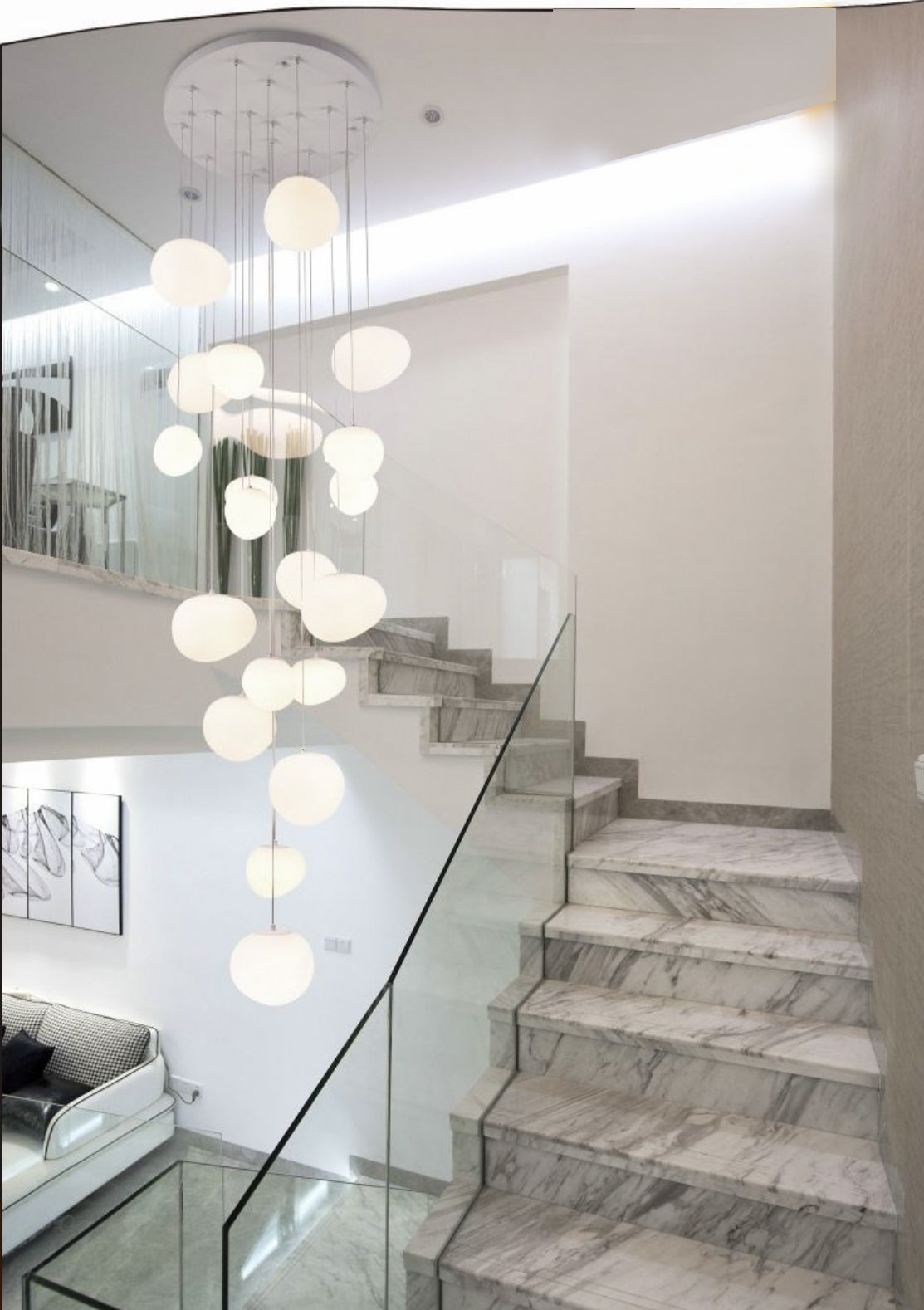 Lampadario LED Design Cascata 60W B95