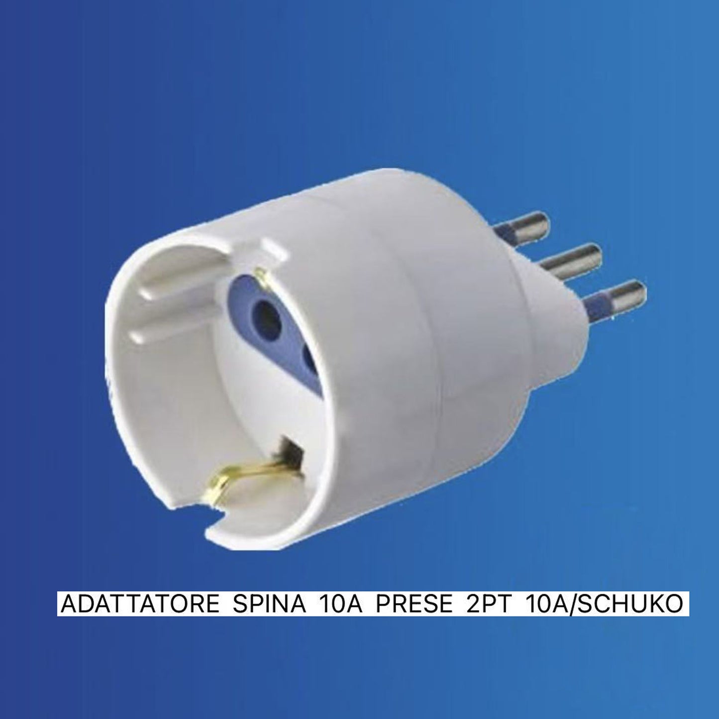 5 Pezzi Adattatore Spina Italiana 10A a Presa Schuko, Adattatore Elettrico 250V per Elettrodomestici e Dispositivi Europei – XSL1101