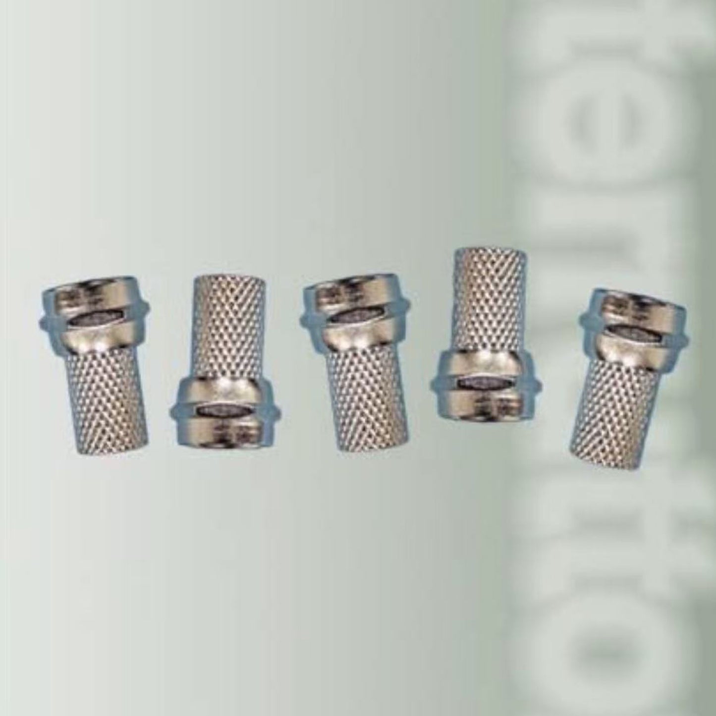 Connettori Coassiali TV Tipo F a Vite per Cavo RG6/U, 60 Pezzi Totali (12 Pack da 5), Adatti per Digitale Terrestre e Satellite – D-CG5003C