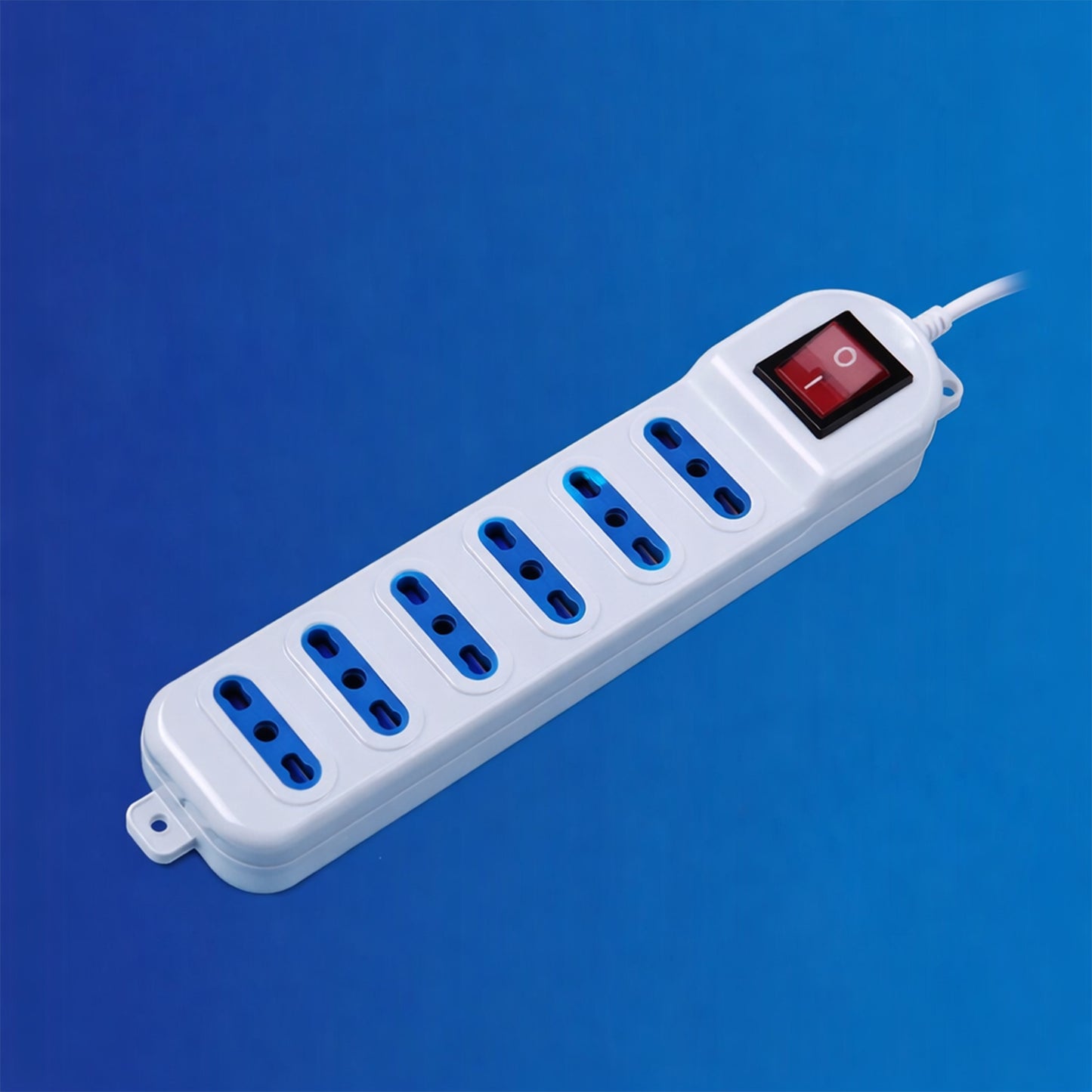 2 Pezzi – Multipresa 5 Prese Universali con Interruttore, Cavo 3 m, Ciabatta Elettrica con Pulsante ON/OFF, Presa Multipla per Casa e Ufficio – X203071-3M