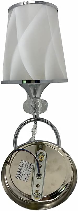 TEKHOME Applique da Parete Classica con Braccio Orientabile, Design Vintage, Attacco E27 60W, per Interni, Disponibile in Oro e Argento, Metallo e Vetro (Senza Lampadina) E18