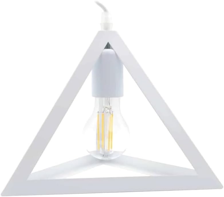 Lampadario moderno a triangolo senza lampadina E 27, in ferro stile moderno A35
