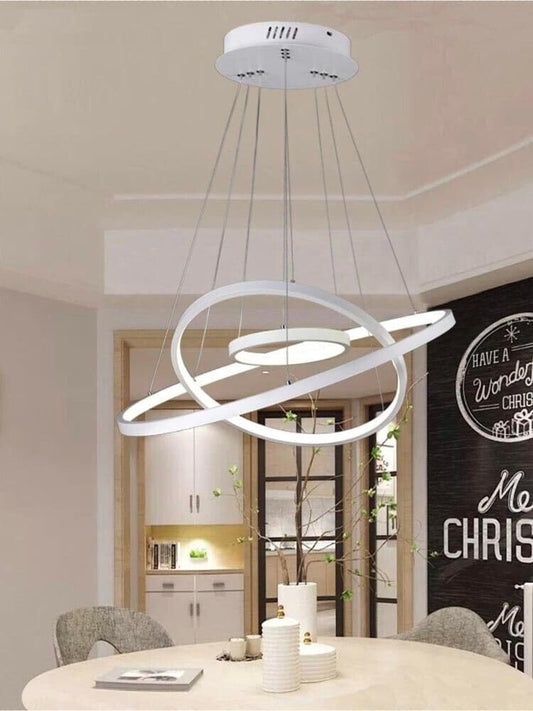 TEKHOME Lampadario a sospensione 51 watt led 3 tonalita luce bianca calda naturale A64-3C