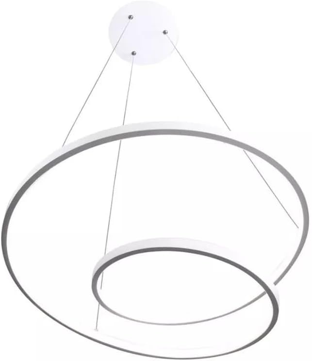 Lampadario led a sospensione anelli incrociati 38 w luce 3000K-6500K B62-B3C