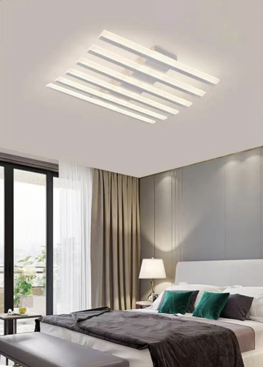 TEKHOME Plafoniera LED Moderna -4400LM-55 Watt Finitura Bianca Luce Naturale Fredda Calda C47