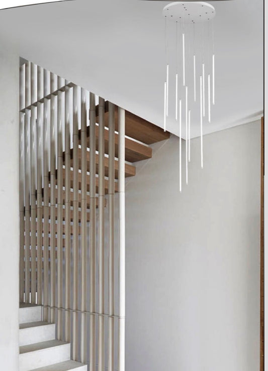 Lampadario Cascata moderno 105w bianco/nero LP-45