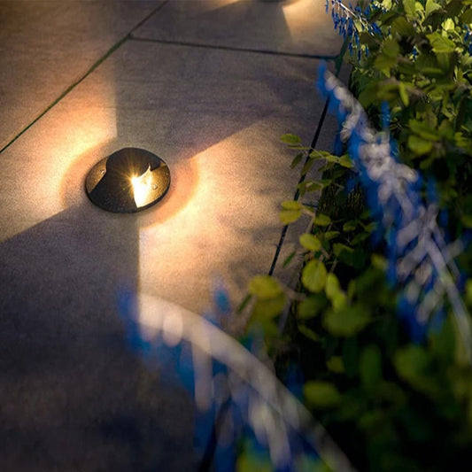 Lampada da Incasso a Terra IP67 1W per Esterno, Segnapasso LED da Giardino, Calpestabile, Corpo Nero, Uso per Vialetti Scale Terrazze – 1W LED-322