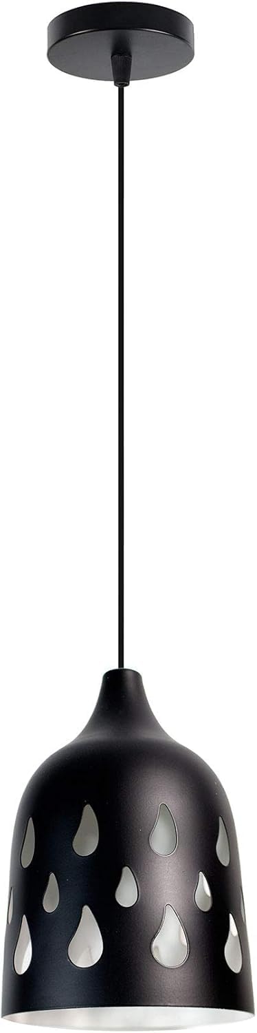 Lampadario da soffitto a sospensione traforato portalampada attacco E27 lampada B33