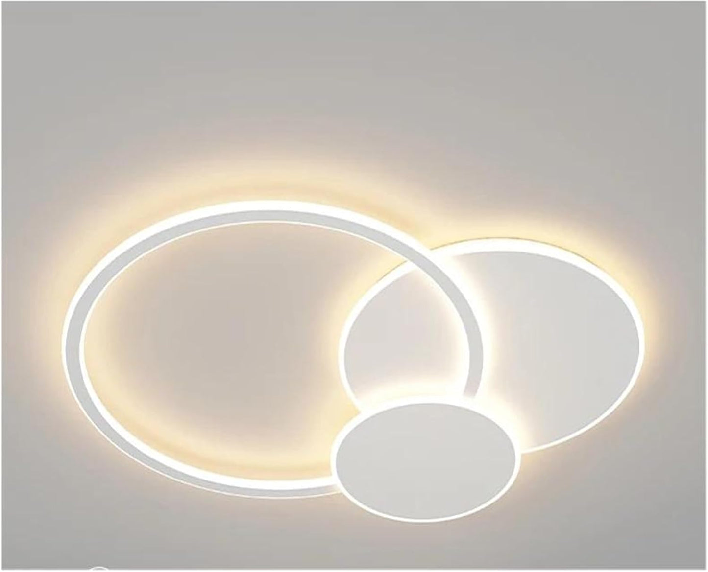 TEKHOME Lampada da Soffitto LED Rotonda 37W, 2960LM, 3 Temperature di Colore Selezionabili, CRI≥80, IP20, Moderna, per Camera, Cucina, Corridoio, Bianco C32-3C