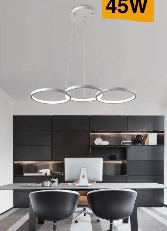 Lampadario a Sospensione LED 3 Cerchi 45watt B63