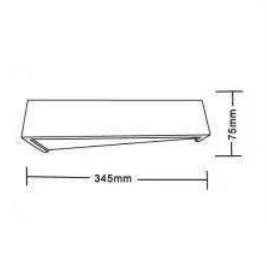 TEKHONE Applique da Parete in Gesso Moderna Bianco – Lampada da Muro 2xG9, Verniciabile, Illuminazione Indiretta per Soggiorno e Camera – GS-E76