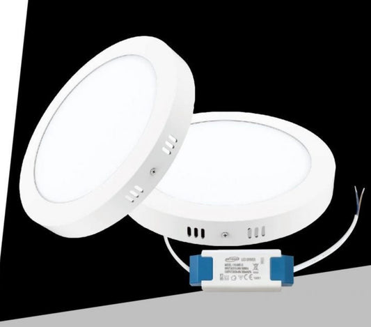 Pannello LED Rotondo da Soffitto 24W 2400LM, 3 Temperature Colore Selezionabili 3000K 4000K 6500K, Plafoniera LED Ø300mm, Altezza 35mm, Fascio 120°, CRI≥80, IP20, 1 Pezzo, P-300B-T3C