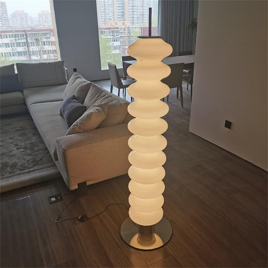 Lampada da Terra LED 43W, 3440 Lumen, 3 Colori Selezionabile, Design Moderno, Telecomando Incluso, Illuminazione 360°, Lampada da Pavimento per Soggiorno e Camera D18-3C