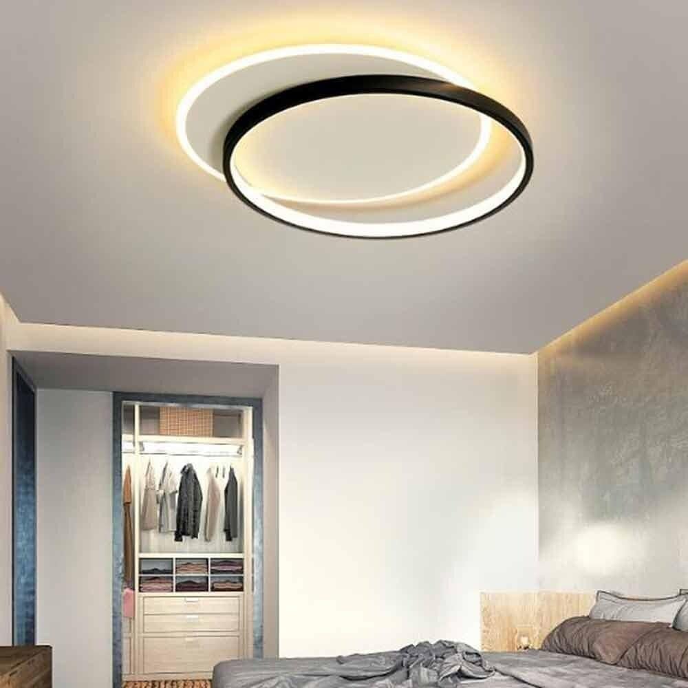 TEKHOME Plafoniera led 36w luce bianca calda naturale lampada tonda da soffitto risparmio energetico design moderno - ideale per soggiorno cucina camera da letto. C58