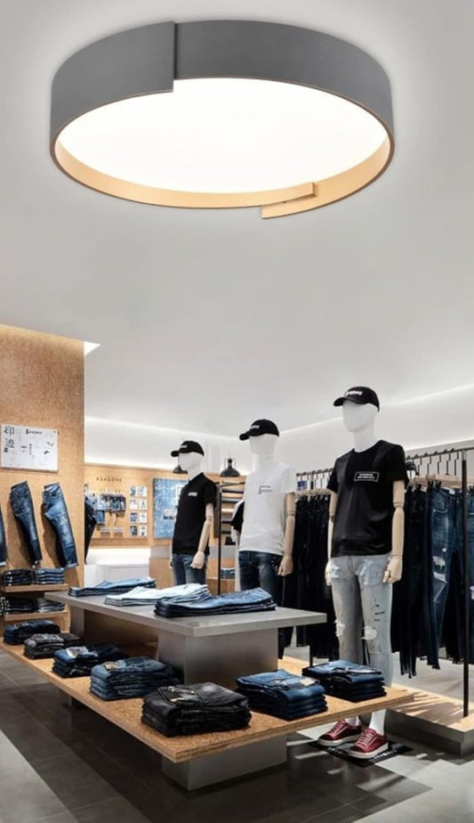 TEKHOME Plafoniera a led da interno moderna a soffitto forma tonda lampada adatta per camera da letto salone soggiorno solotto cucina locali commerciali 46W C49