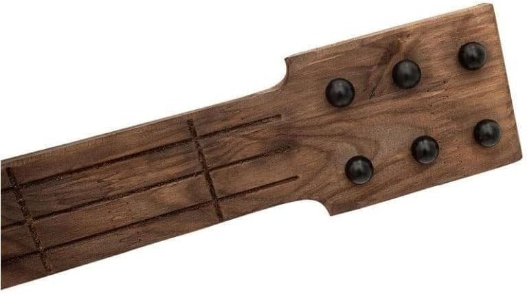 LAMPADARIO A SOSPENSIONE COUTRY RUSTICO IN LEGNO A FORMA DI CHITARRA CON 6 ATTACCHI E27 A53