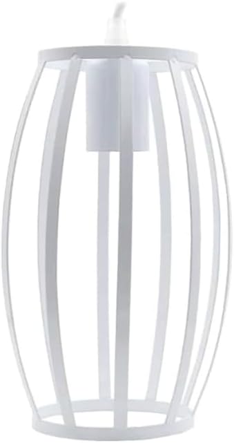 Lampadario da soffitto pendente a sospensione di forma ovale nero o bianco portalampada con attacco e27 A34