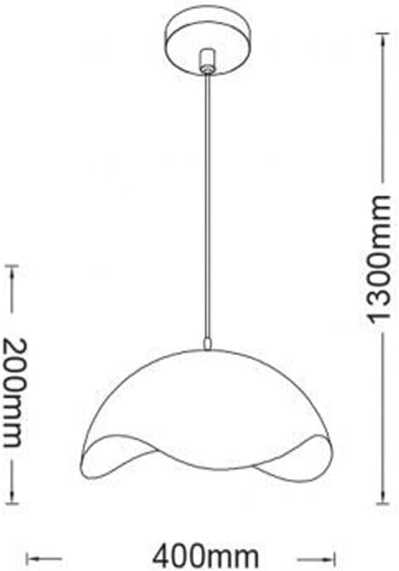 Lampadario Sospeso E27 Moderno a Forma di Conchiglia, Regolabile, Design Minimalista per Cucina, Soggiorno e Camera da Letto (Nero e dorato) A23-N