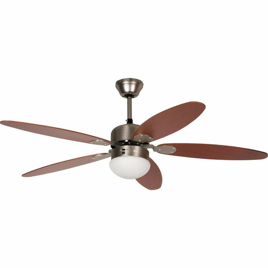 Ventilatore da soffitto con plafoniera integrata con telecomando 70 Watt