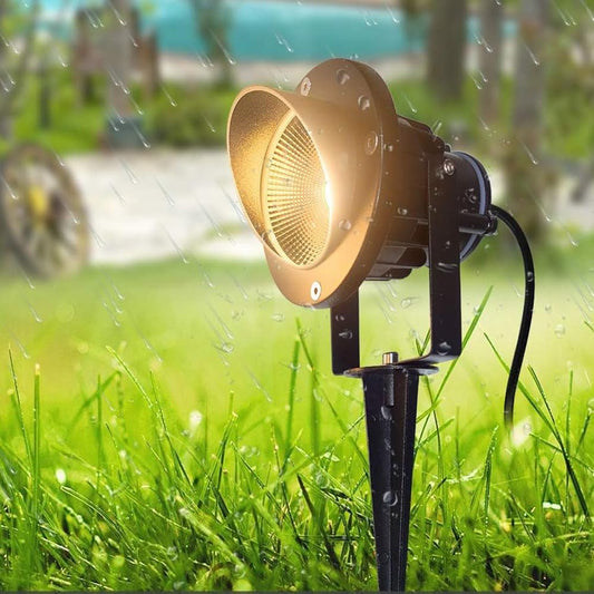 Faretto da Giardino con Picchetto IP65 per Esterno, Attacco GU10, Orientabile, Alluminio, Impermeabile, Ideale per Illuminazione Giardino, Vialetti e Piante – Modello ET-01