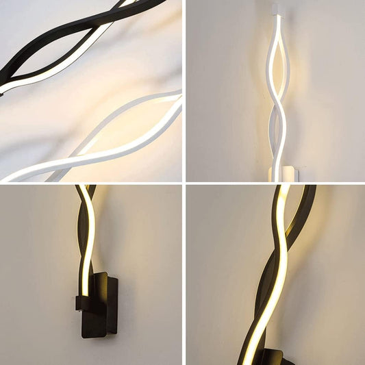 TEKHOME Applique da Parete LED a 3 Luci con Regolazione Colore CCT 3000K-6500K, Design Moderno, 9W 720LM, IP20, Bianco, per Interni, con Interruttore a 3 Temperature Colore E16