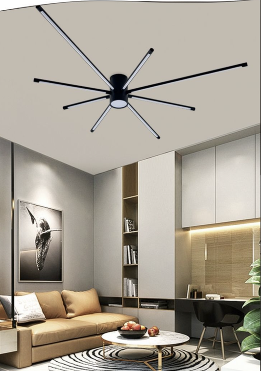 TEKHOME Lampadario da soffitto a led 43 watt plafoniera lampada moderna Bianco/Nero luce 3000K/4000K/6500K PN-27