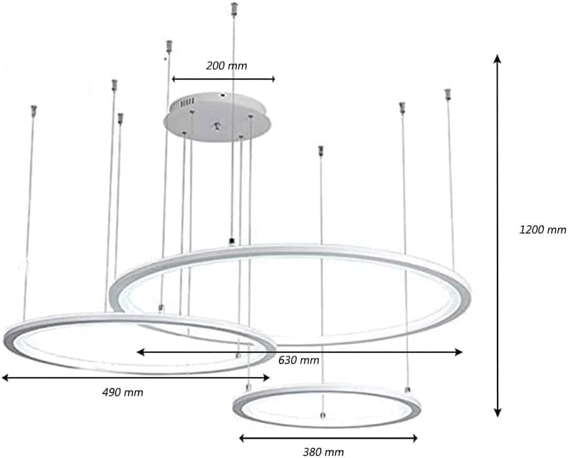 Lampadario LED Moderno Orbitale 60W LP-39