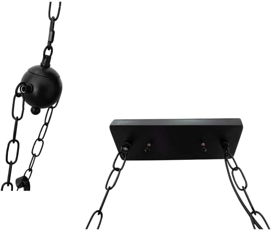 LAMPADARIO A SOSPENSIONE COUTRY RUSTICO IN LEGNO A FORMA DI CHITARRA CON 6 ATTACCHI E27 A53