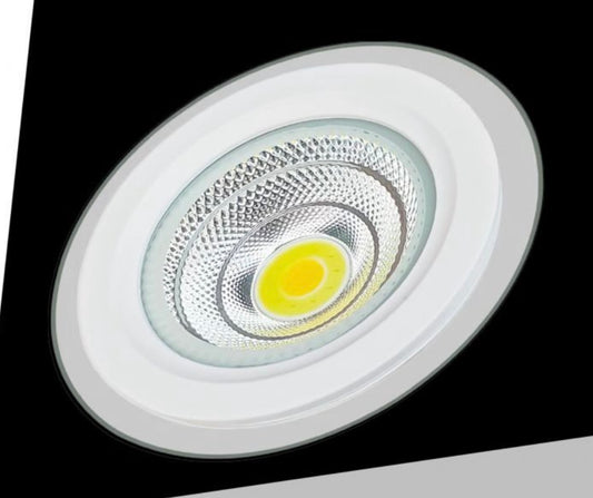 Faretto LED da Incasso Rotondo COB 7W 660LM, 3 Temperature Colore Selezionabili 3000K 4000K 6500K, Ø120mm, Foro Ø95mm, Fascio 120°, CRI≥80, IP20, 1 Pezzo, COB-95-3C