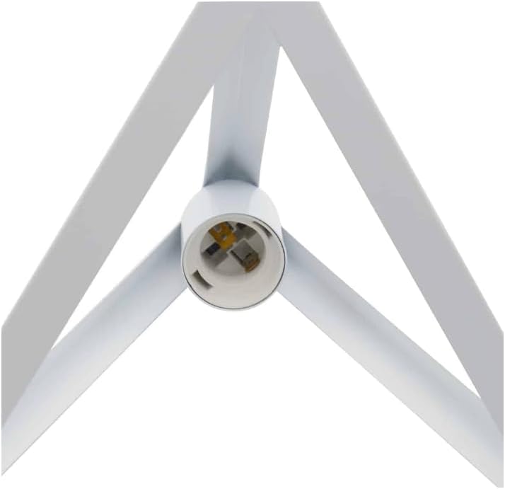 Lampadario moderno a triangolo senza lampadina E 27, in ferro stile moderno A35