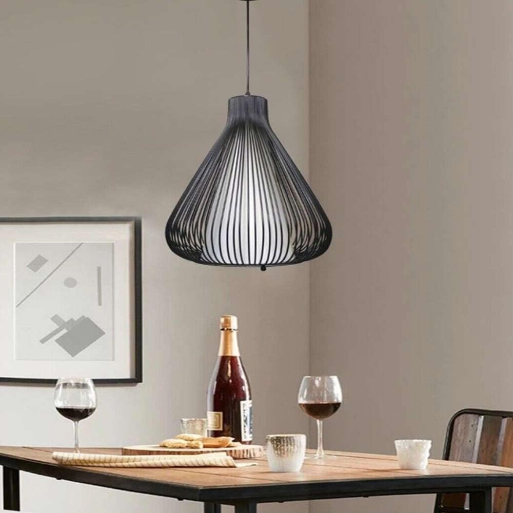 Lampadario da soffitto a goccia sospensione bianco e nero portalampada E27 arredamento moderno B18