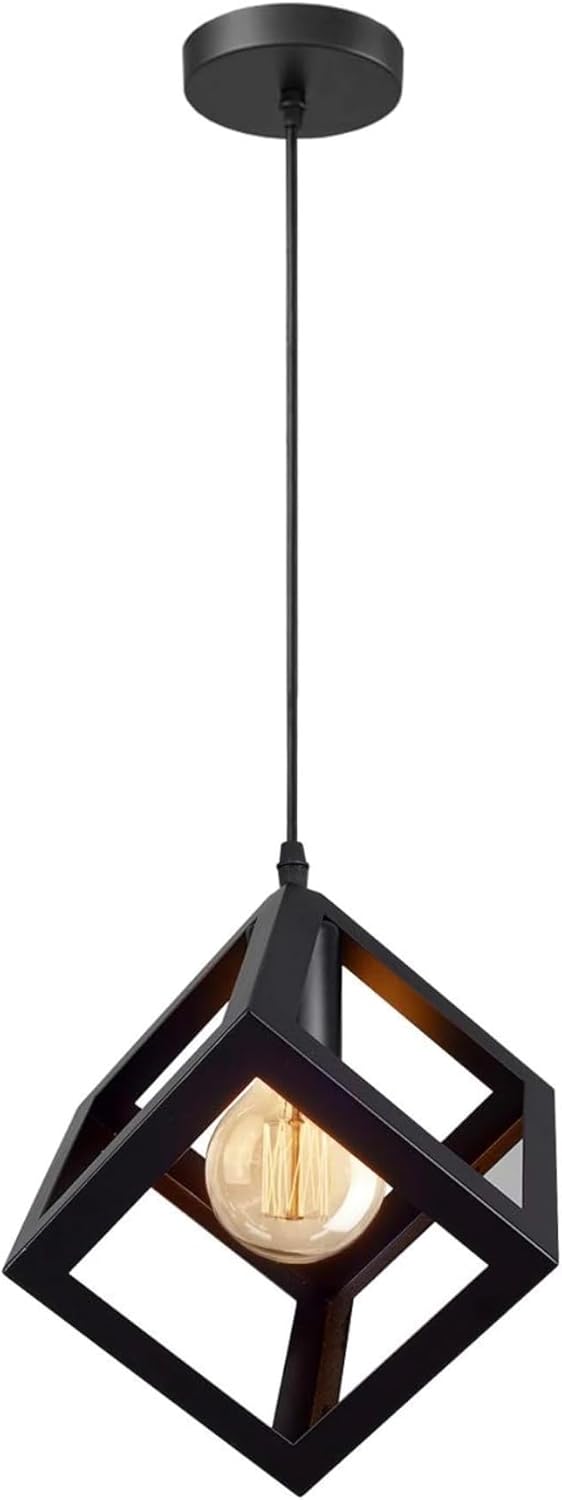 Lampadario modermo a sospensione senza lampadina E 27, in ferro stile moderno A24