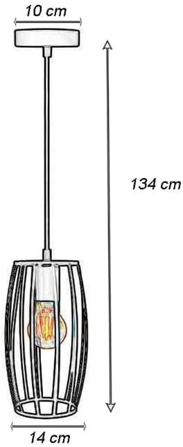 Lampadario da soffitto pendente a sospensione di forma ovale nero o bianco portalampada con attacco e27 A34