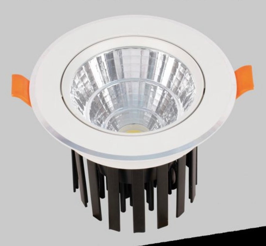 Faretto LED da Incasso 20W, 2000LM, CCT 3 Colori 3000K 4000K 6500K, Faretti LED per Cartongesso e Controsoffitto, Foro Ø120 mm, 24°, CRI ≥80, AC 100-240V, Bianco, P-120-3C