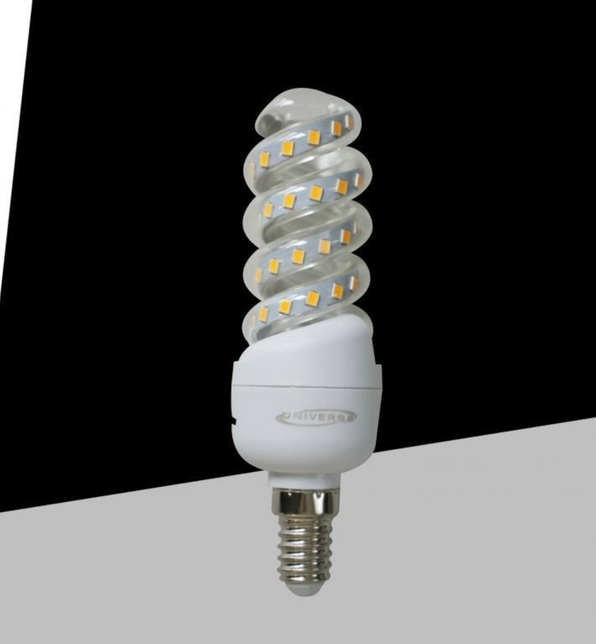 Lampadine LED E14 8W, Confezione da 10 Pezzi, 720LM, 3000K/4000K/6500K, Lampadina LED a Spirale, Luce Calda/Naturale/Fredda, CRI>80, Illuminazione 360°, Risparmio Energetico, Modello E14-S-8W