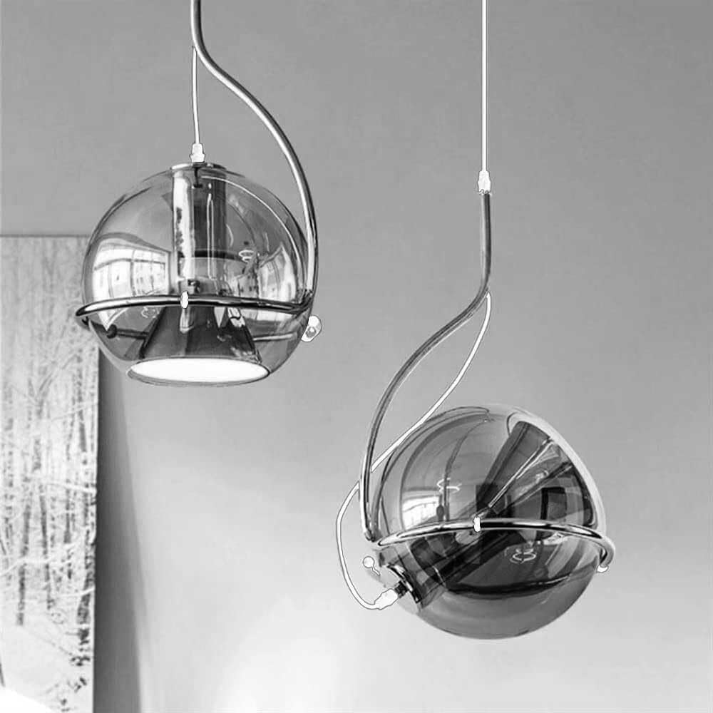 Lampadario a sospensione in vetro OBLO'LP-87
