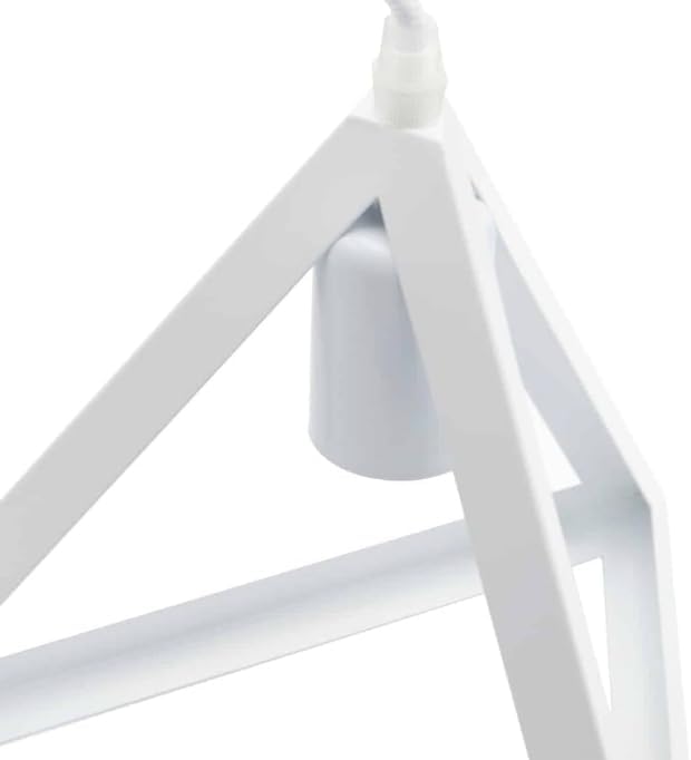 Lampadario moderno a triangolo senza lampadina E 27, in ferro stile moderno A35