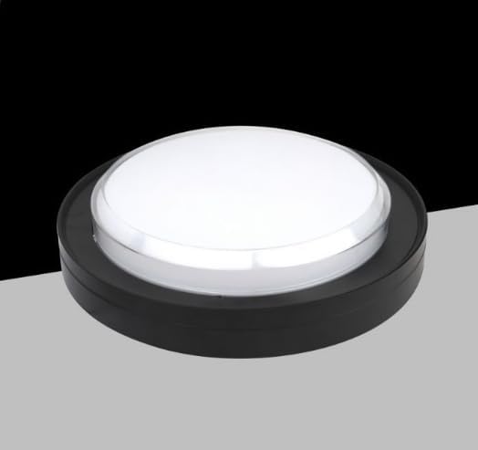 Plafoniera LED 23W IP65 CCT 3000K-4000K-6500K, Lampada LED da Soffitto Rotonda Impermeabile 3450LM in ABS+PC, per Bagno, Corridoio, Garage e Esterno – Bianco/Nero XG-909