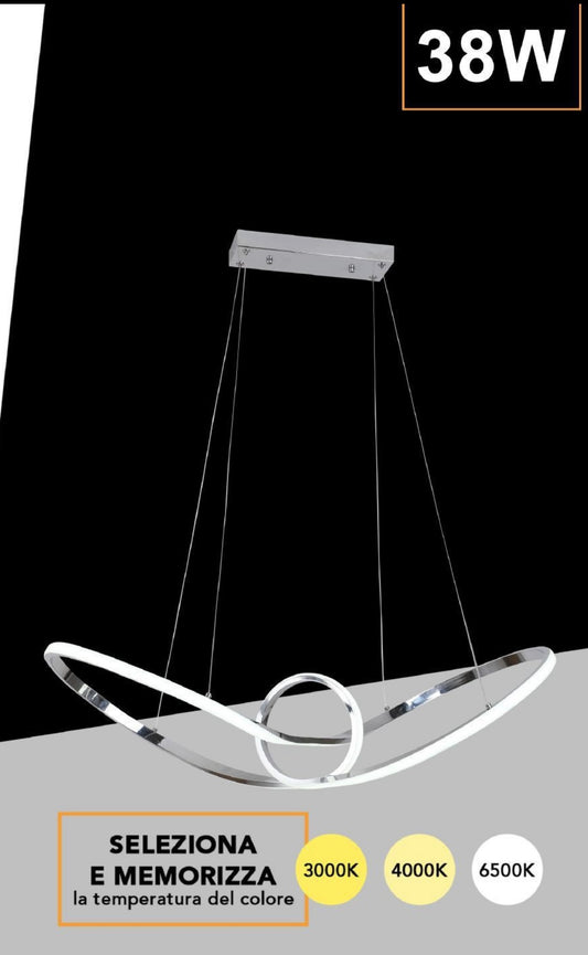 Lampadario LED Moderno FIOCCO 38W A07