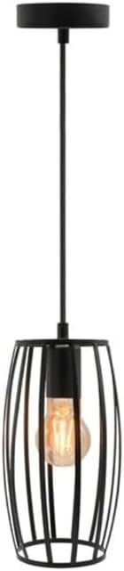 Lampadario da soffitto pendente a sospensione di forma ovale nero o bianco portalampada con attacco e27 A34