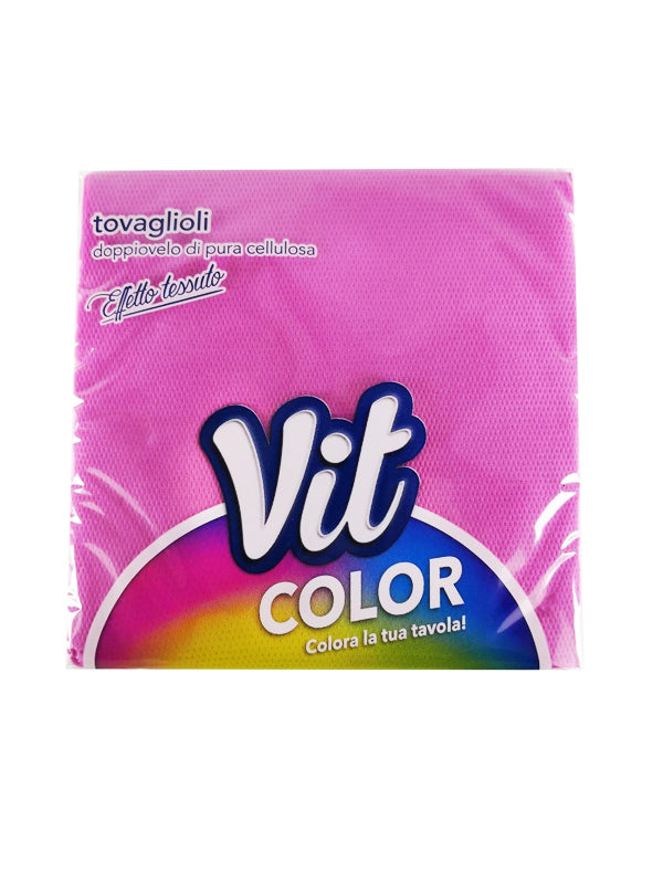 Tovaglioli colorati 32x32 doppio velo confezione da 25pz