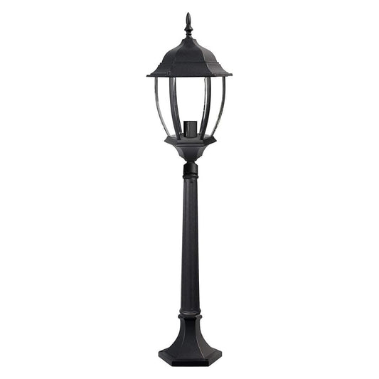 TEKHOME Lampada da Giardino E27 90cm in Alluminio Impermeabile IP55 per Esterno – Palo da Giardino in Stile Classico per Passerella, Cortile, Giardino – Senza Lampadina ES39