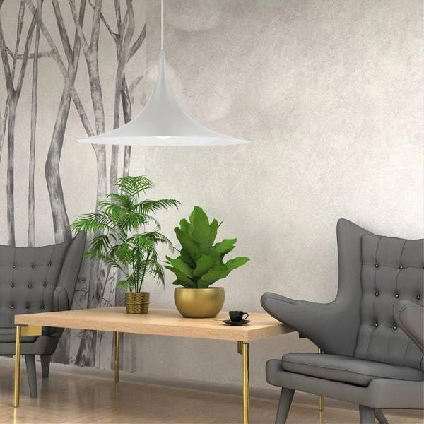 Lampadario A Sospensione Stile Contemporaneo in Metallo Decorativo Luce E27 B98
