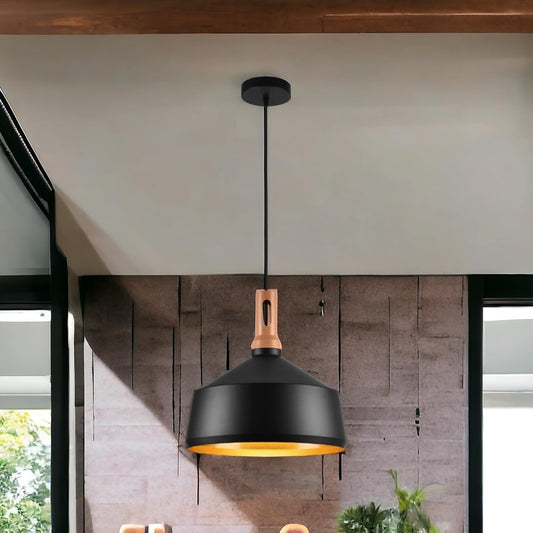 Lampadario da soffitto a sospensione con attacco E27 (lampadina non inclusa) moderno stile industriale A93