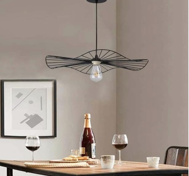 Lampadario da soffitto pendente a sospensione di forma rotonda traforato plafoniera lampada portalampada con attacco e27 arredamento casa moderno B31