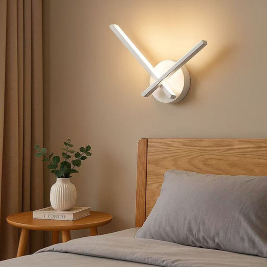 TEKHOME Applique da Parete Moderna LED 6W – Design Minimal Bianco, 3 Temperature Colore (3000K / 4500K / 6500K) E67