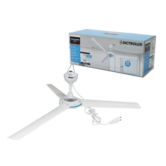 Ventilatore a soffitto colore bianco 3 pale , 19-23 W, Ø90 cm