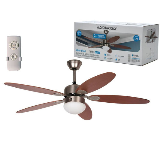 Ventilatore da soffitto con plafoniera integrata con telecomando 70 Watt