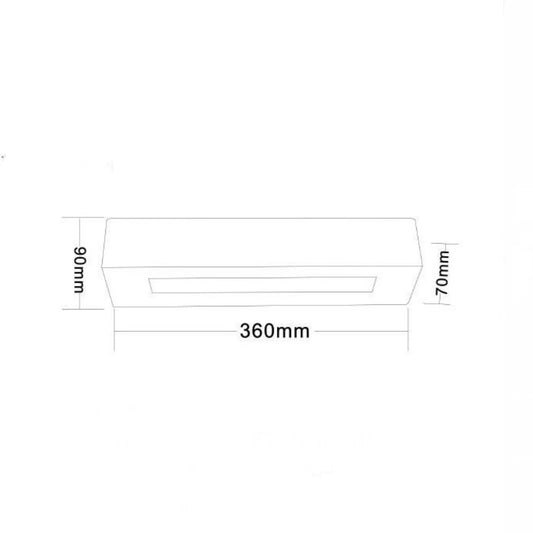 Applique in Gesso da Parete Bianco, Luce Indiretta Up&Down, Verniciabile, Attacco 2xE14, Lampada da Muro Moderna per Interni – GS-E06